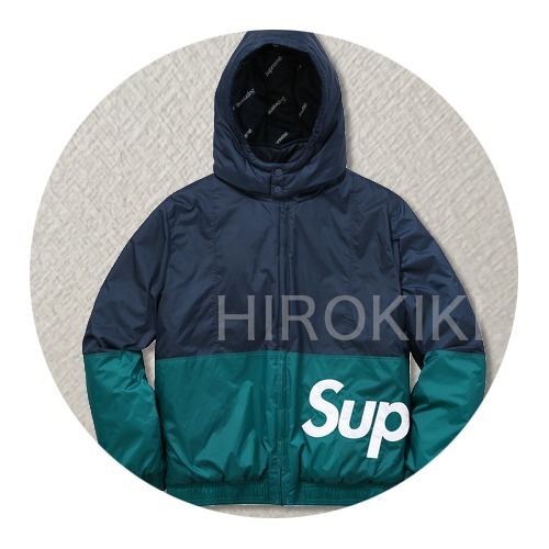 シュプリーム コピー FW18 SUPREME SIDELINE LOGO PARKA JACKET NAVY 7011104